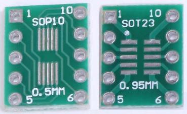 SOT23-MSOP10 DIP adapter board